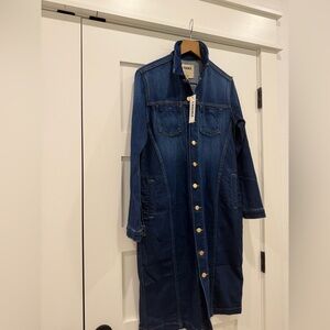 L'AGENCE Classic Blue Denim Dress M NWT